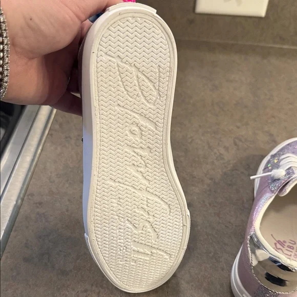 Iridescent Lavender Glitter Low-Top Sneaker - Picture 5 of 6